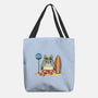 Beach Bus Stop-None-Basic Tote-Bag-JamesQJO