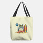 Beach Bus Stop-None-Basic Tote-Bag-JamesQJO