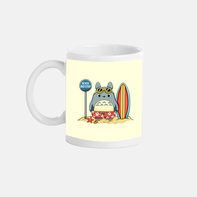 Beach Bus Stop-None-Mug-Drinkware-JamesQJO