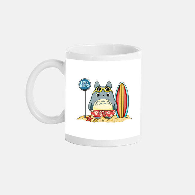 Beach Bus Stop-None-Mug-Drinkware-JamesQJO
