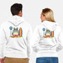 Beach Bus Stop-Unisex-Zip-Up-Sweatshirt-JamesQJO