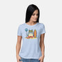 Beach Bus Stop-Womens-Basic-Tee-JamesQJO