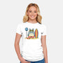 Beach Bus Stop-Womens-Fitted-Tee-JamesQJO