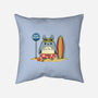 Beach Bus Stop-None-Removable Cover w Insert-Throw Pillow-JamesQJO