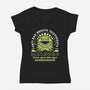 Malboro Toothpaste Emblem-Womens-V-Neck-Tee-LAGELANTEE
