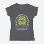 Malboro Toothpaste Emblem-Womens-V-Neck-Tee-LAGELANTEE