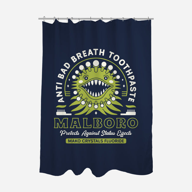 Malboro Toothpaste Emblem-None-Polyester-Shower Curtain-LAGELANTEE