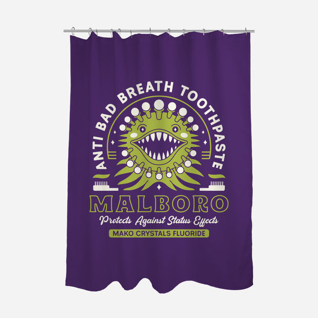 Malboro Toothpaste Emblem-None-Polyester-Shower Curtain-LAGELANTEE