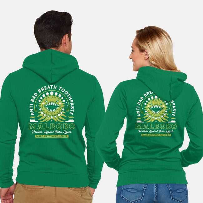 Malboro Toothpaste Emblem-Unisex-Zip-Up-Sweatshirt-LAGELANTEE
