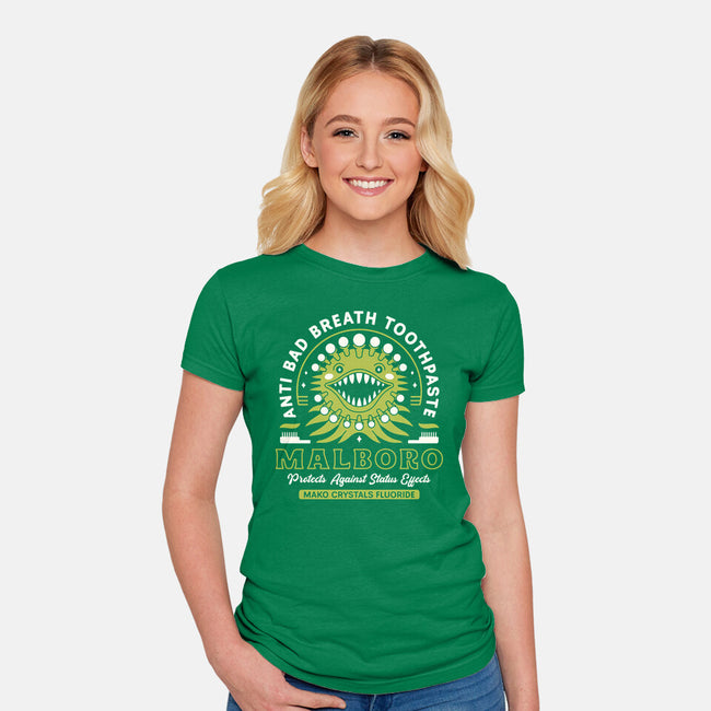Malboro Toothpaste Emblem-Womens-Fitted-Tee-LAGELANTEE