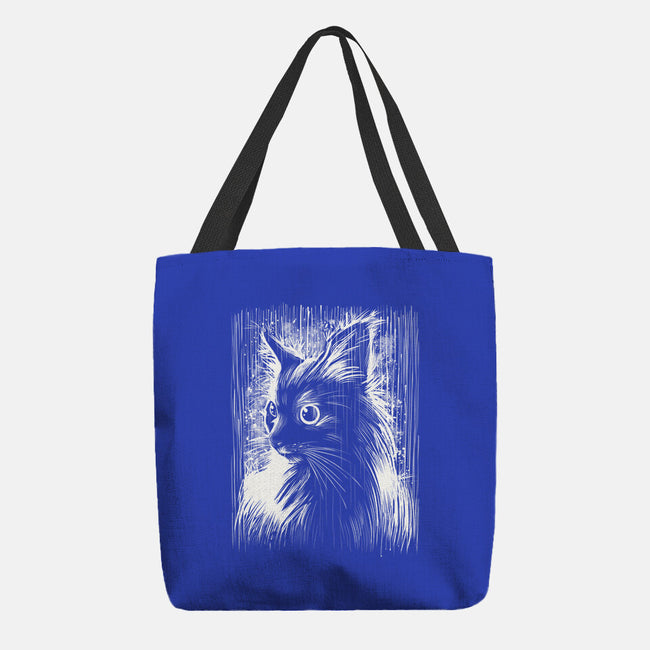 Cat Under The Rain-None-Basic Tote-Bag-zascanauta