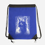Cat Under The Rain-None-Drawstring-Bag-zascanauta