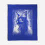 Cat Under The Rain-None-Fleece-Blanket-zascanauta