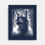 Cat Under The Rain-None-Stretched-Canvas-zascanauta