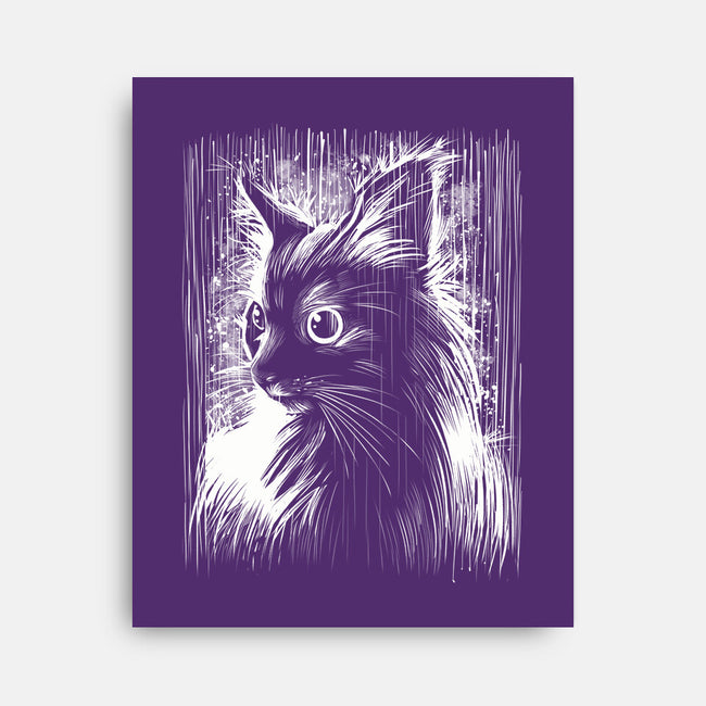 Cat Under The Rain-None-Stretched-Canvas-zascanauta