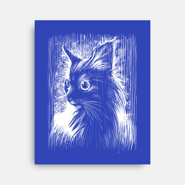 Cat Under The Rain-None-Stretched-Canvas-zascanauta