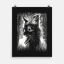 Cat Under The Rain-None-Matte-Poster-zascanauta