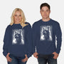 Cat Under The Rain-Unisex-Crew Neck-Sweatshirt-zascanauta