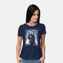 Cat Under The Rain-Womens-Basic-Tee-zascanauta