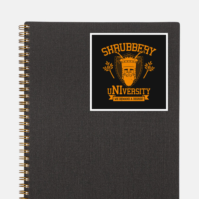 Shrubbery University-None-Glossy-Sticker-Boggs Nicolas
