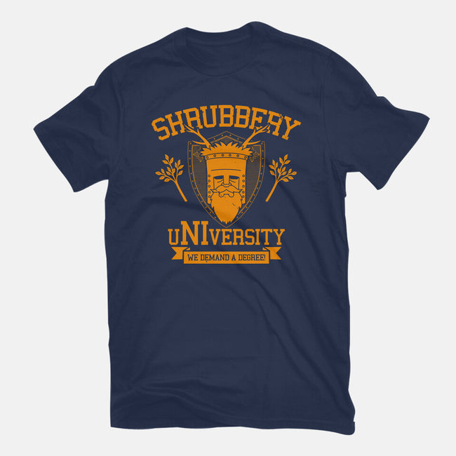 Shrubbery University-Mens-Basic-Tee-Boggs Nicolas