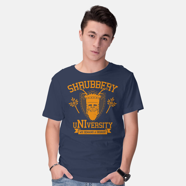 Shrubbery University-Mens-Basic-Tee-Boggs Nicolas