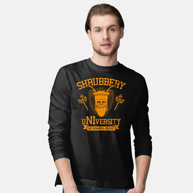 Shrubbery University-Mens-Long Sleeved-Tee-Boggs Nicolas