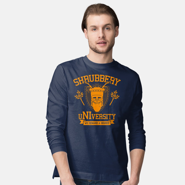 Shrubbery University-Mens-Long Sleeved-Tee-Boggs Nicolas