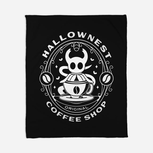 Hallownest Coffee Emblem-None-Fleece-Blanket-LAGELANTEE