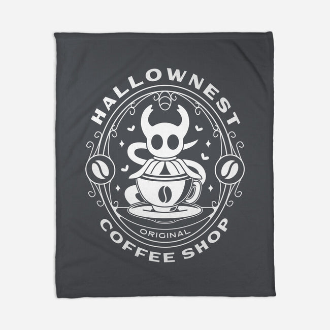 Hallownest Coffee Emblem-None-Fleece-Blanket-LAGELANTEE