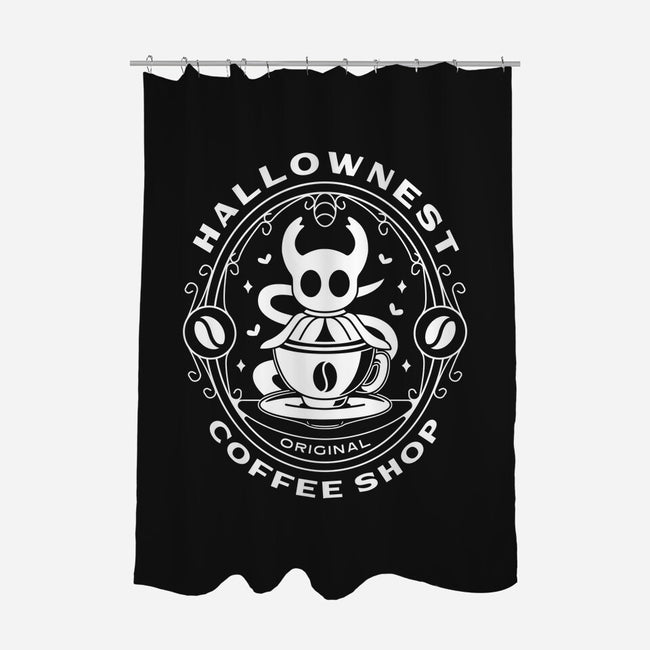 Hallownest Coffee Emblem-None-Polyester-Shower Curtain-LAGELANTEE