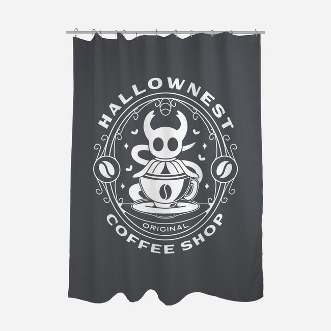 Hallownest Coffee Emblem-None-Polyester-Shower Curtain-LAGELANTEE