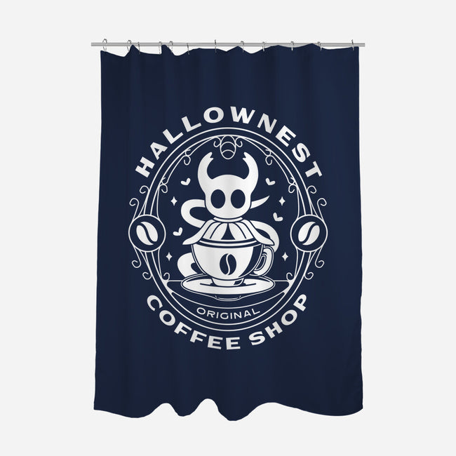 Hallownest Coffee Emblem-None-Polyester-Shower Curtain-LAGELANTEE