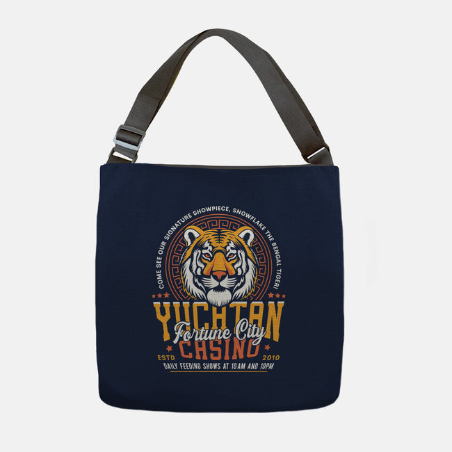 Yucatan Casino Snowflake Grunge-None-Adjustable Tote-Bag-LAGELANTEE