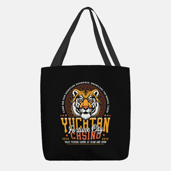 Yucatan Casino Snowflake Grunge-None-Basic Tote-Bag-LAGELANTEE