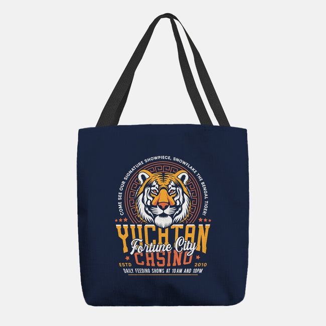 Yucatan Casino Snowflake Grunge-None-Basic Tote-Bag-LAGELANTEE