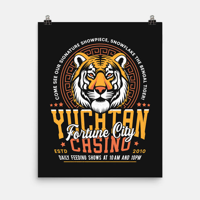 Yucatan Casino Snowflake Grunge-None-Matte-Poster-LAGELANTEE