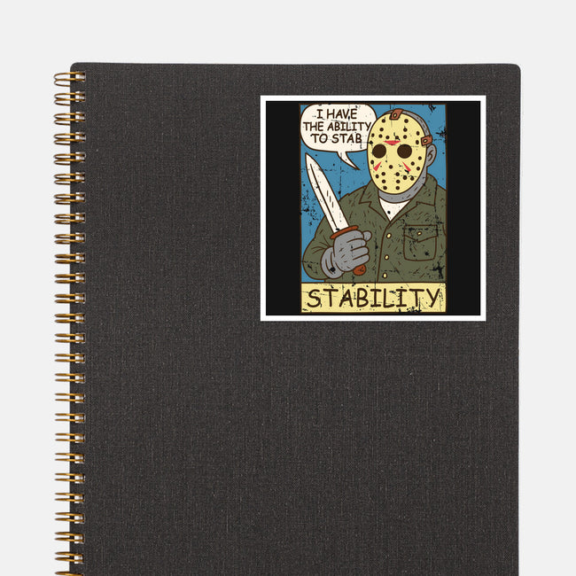 The Ability To Stab-None-Glossy-Sticker-Xentee