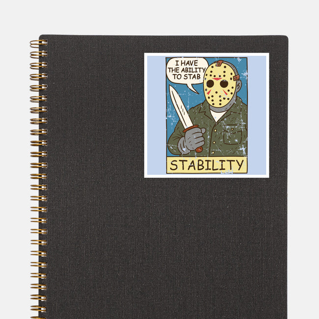 The Ability To Stab-None-Glossy-Sticker-Xentee