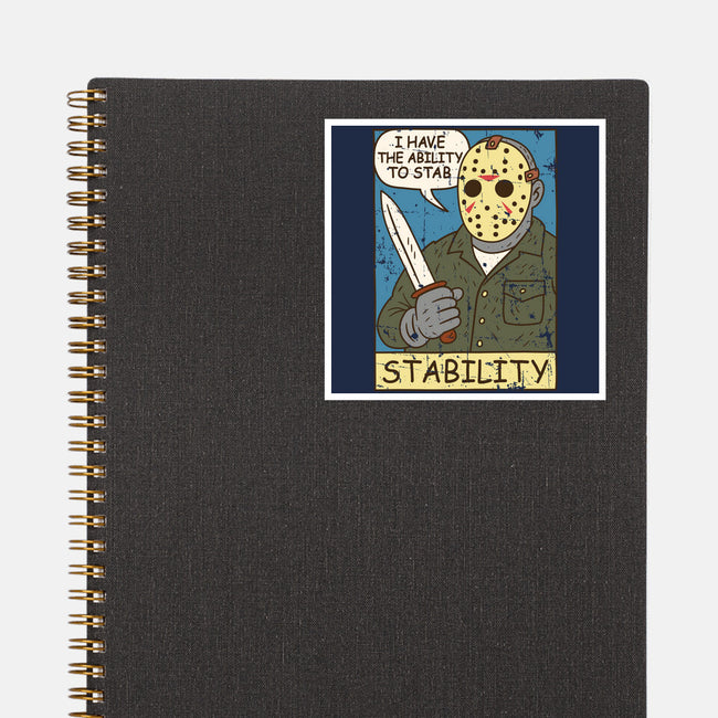 The Ability To Stab-None-Glossy-Sticker-Xentee