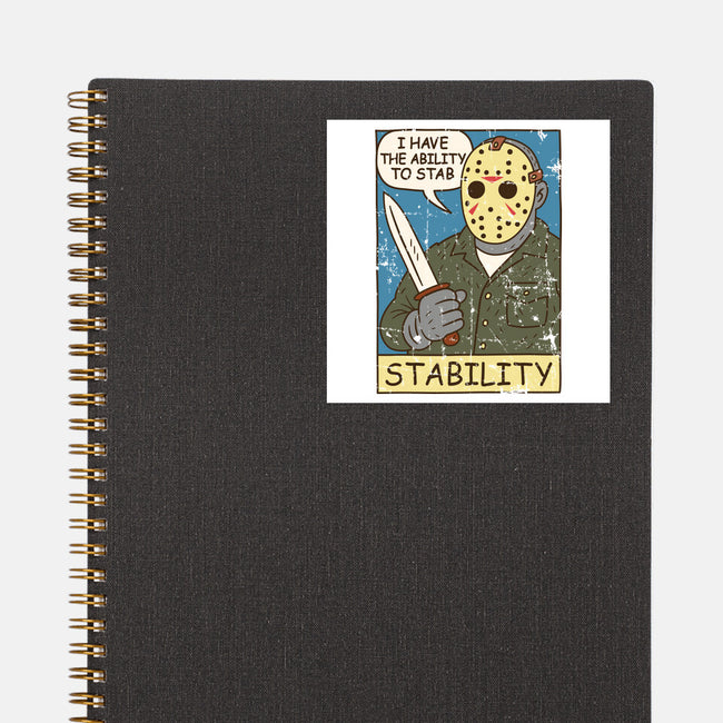 The Ability To Stab-None-Glossy-Sticker-Xentee