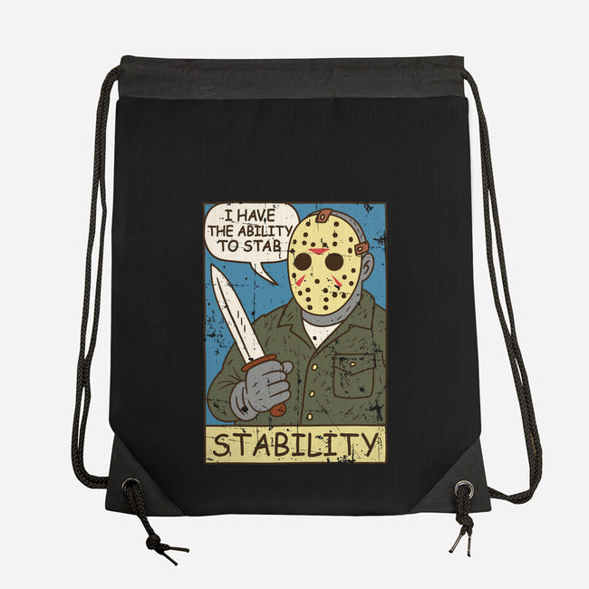 The Ability To Stab-None-Drawstring-Bag-Xentee