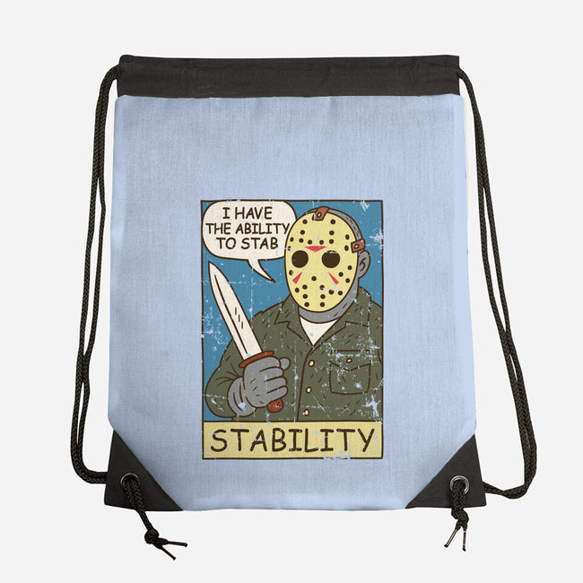 The Ability To Stab-None-Drawstring-Bag-Xentee