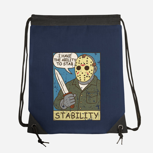 The Ability To Stab-None-Drawstring-Bag-Xentee