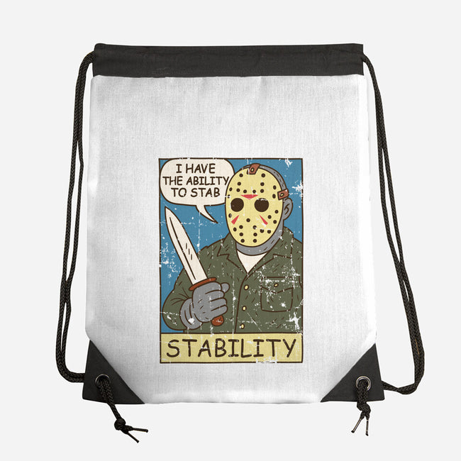 The Ability To Stab-None-Drawstring-Bag-Xentee