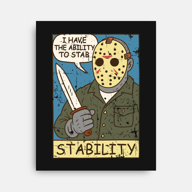 The Ability To Stab-None-Stretched-Canvas-Xentee