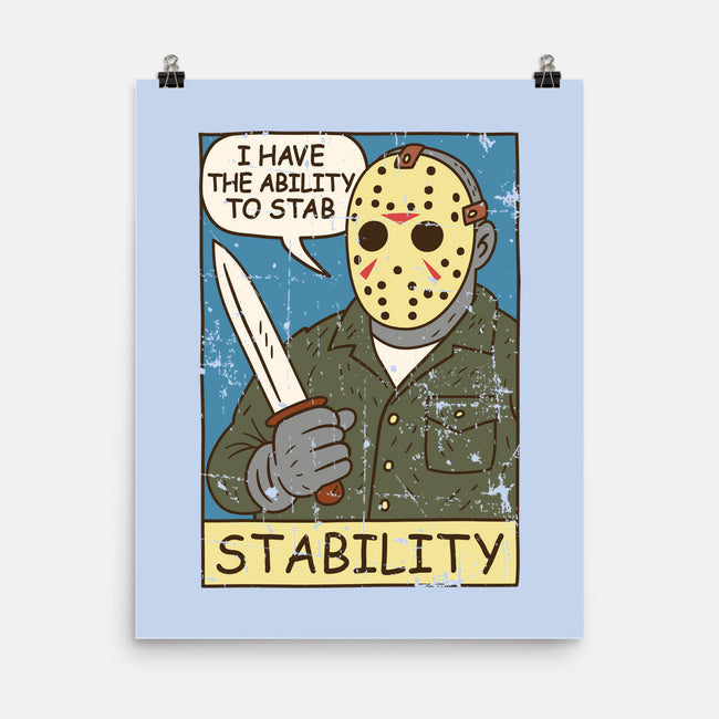The Ability To Stab-None-Matte-Poster-Xentee