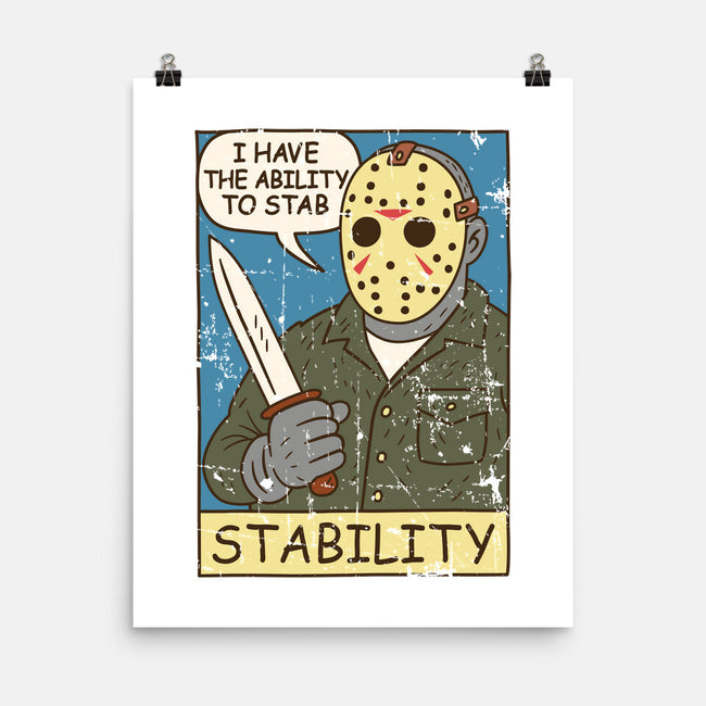 The Ability To Stab-None-Matte-Poster-Xentee