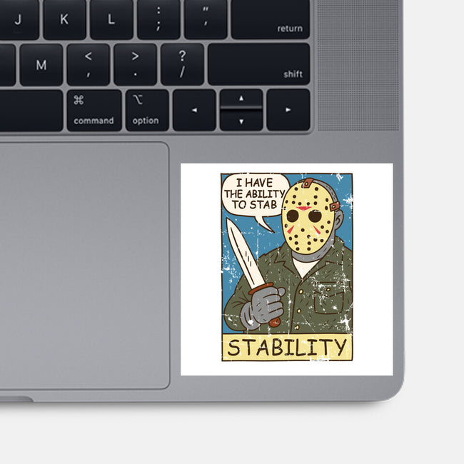 The Ability To Stab-None-Glossy-Sticker-Xentee