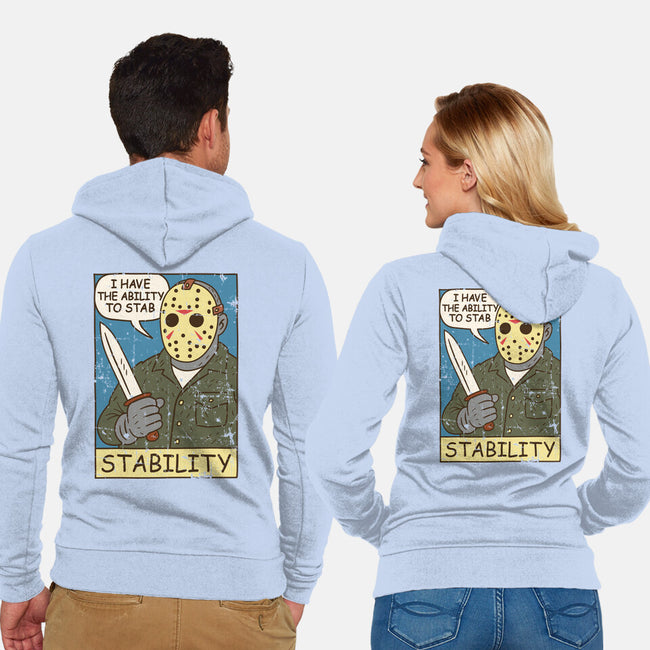 The Ability To Stab-Unisex-Zip-Up-Sweatshirt-Xentee